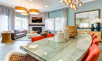 Resident lounge with full kitchen